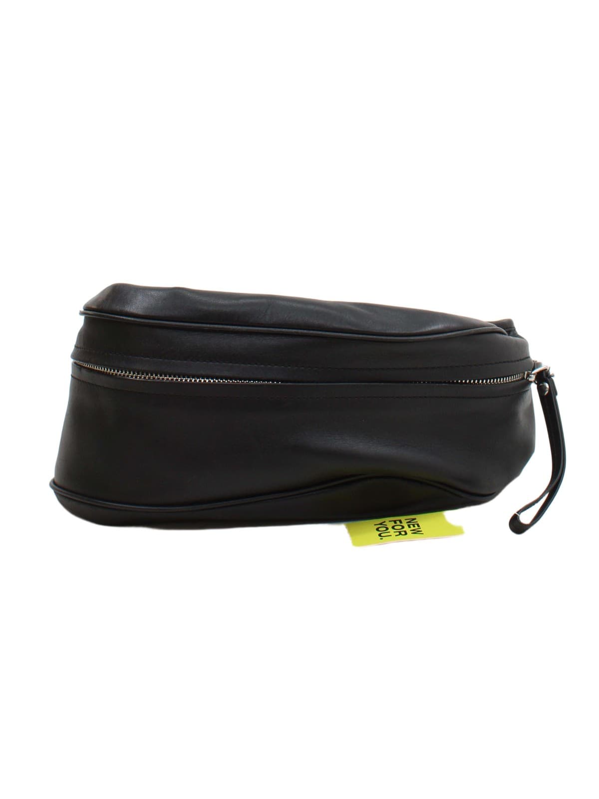 & Other Stories Men's Bag Black Leather with Cotton Belt Bag & Waist Pack