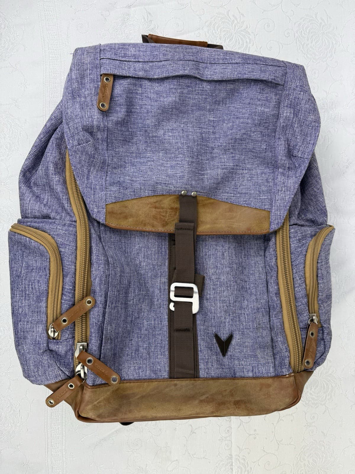 Bondka Jigsaw Backpack 18x15x6 Unisex Polyester Pack With Multiple Pockets