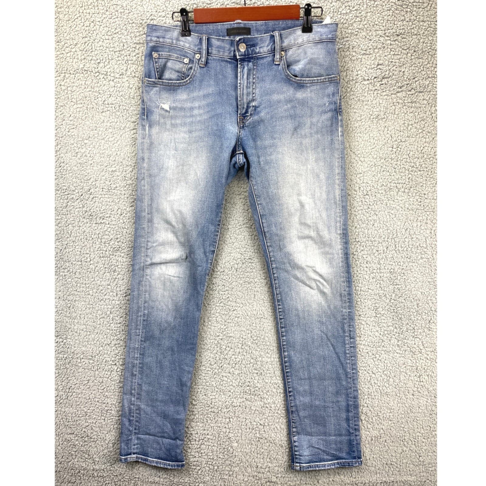 Uniqlo Jeans Men's 31 Blue Denim Skinny Fit Slim Stretch Modern Casual Pants