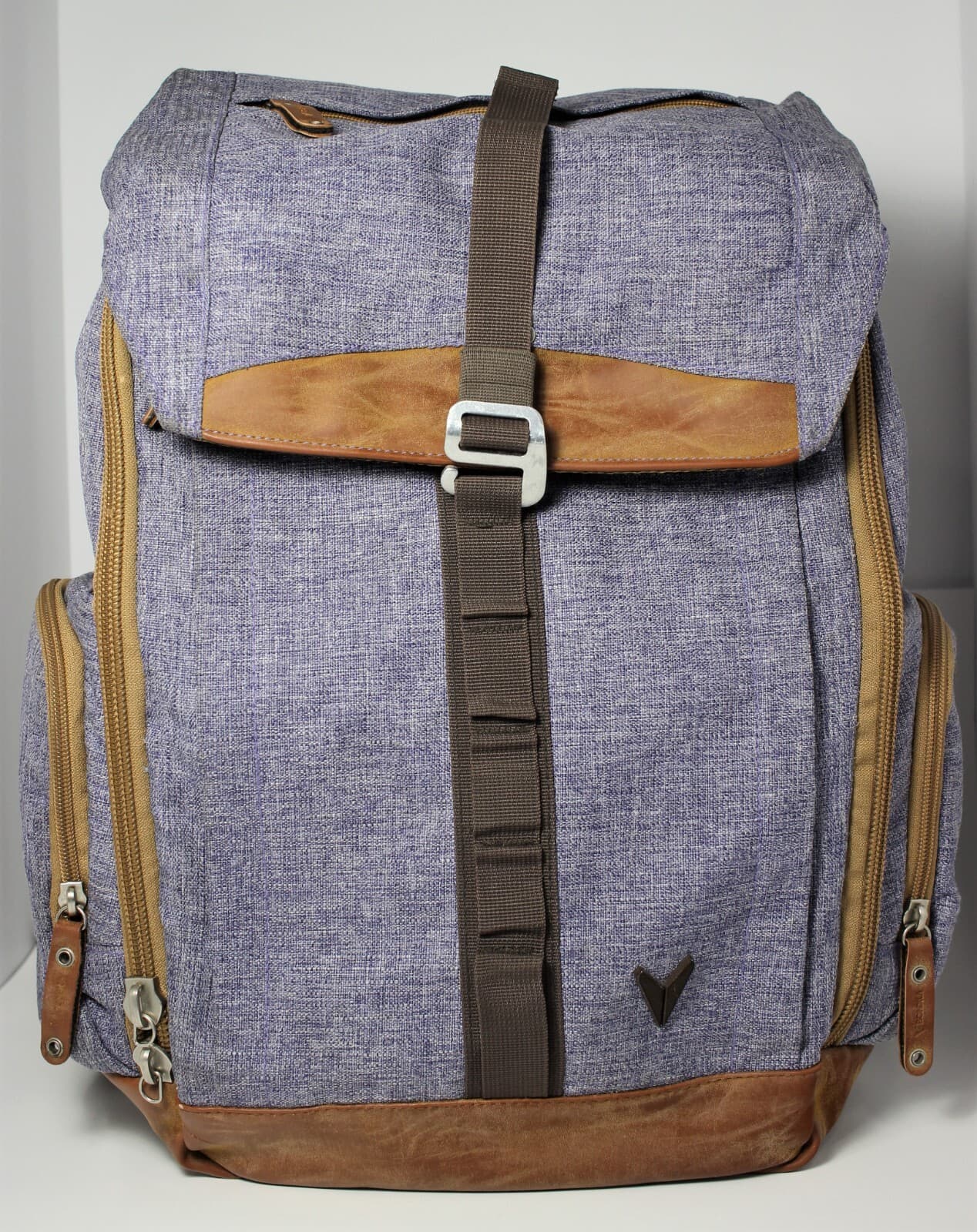 BONDKA Jigsaw Backpack Work and Travel Men and Women Laptop Bag Heather Blue 18"