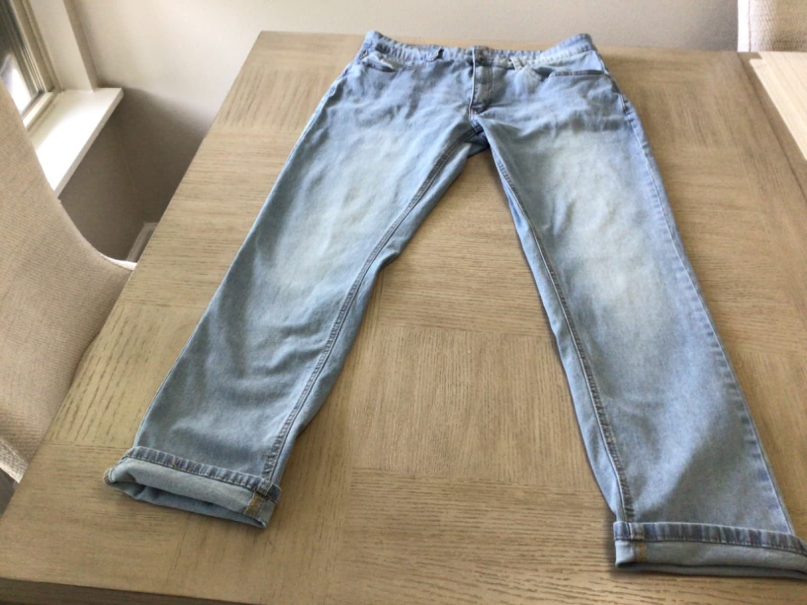 French Connection Mens Slim FIT Jeans W36 L32 Blue Cotton 