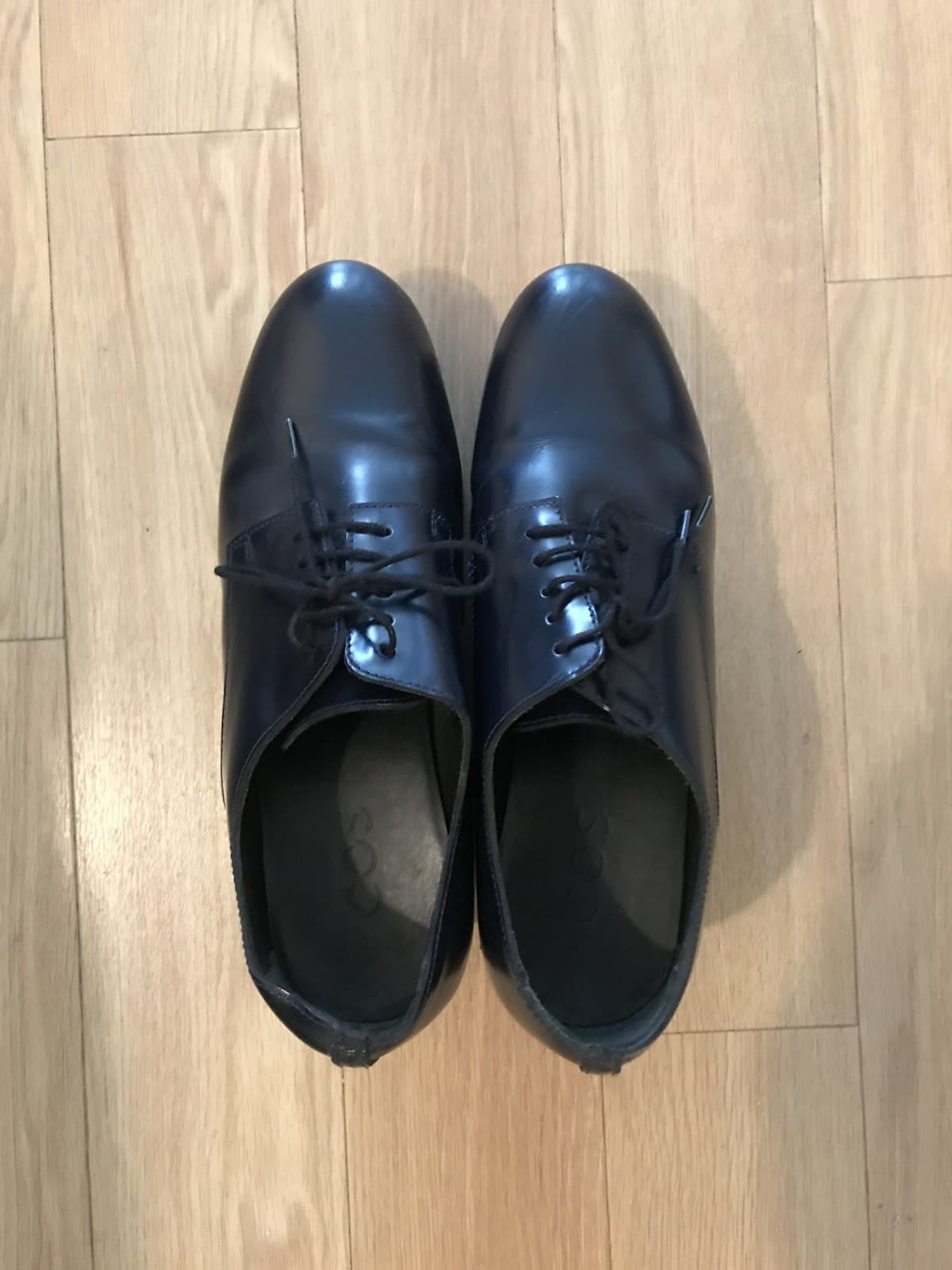 COS Maka Platform Lace Up Shoes - Navy UK 6